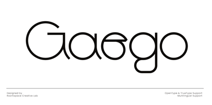 Gaego Font Poster 1