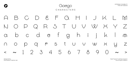 Gaego Font Poster 5