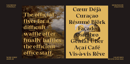 IT Valtrisse Font Poster 4