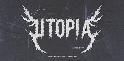 Nether Black Font Poster 6
