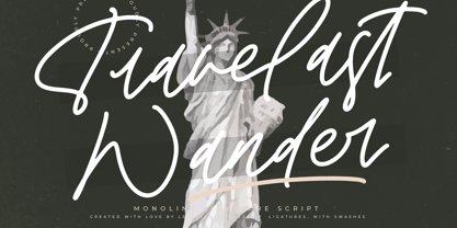 Travelast Wander Font Poster 1