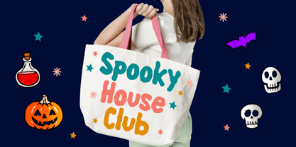 Spooky House Font Poster 2