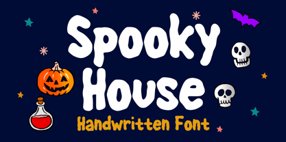 Spooky House Font Poster 1