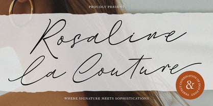 Rosaline La Couture Duo Font Poster 1