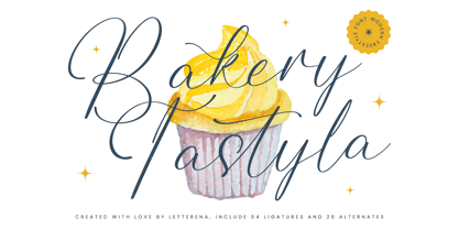 Bakery Tastyla Font Poster 1