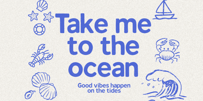 Tropical Doodle Font Poster 4