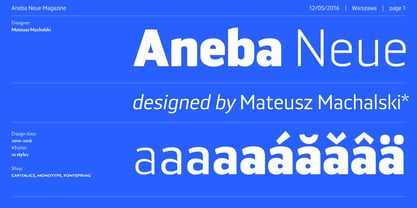 Aneba Neue Font Poster 1