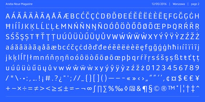 Aneba Neue Font Poster 2