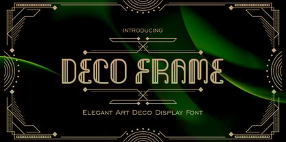Deco Frame Font Poster 1