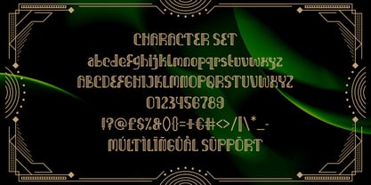 Deco Frame Font Poster 5