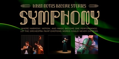 Deco Frame Font Poster 2