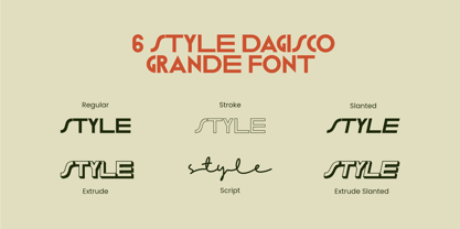 Dagisco Grande Font Poster 9