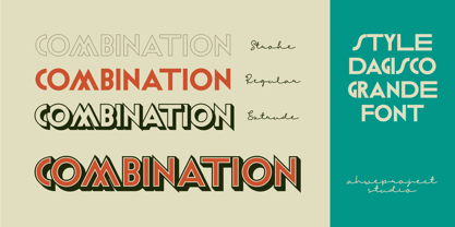 Dagisco Grande Font Poster 4