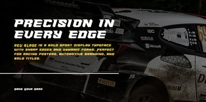 Rev Blade Font Poster 2