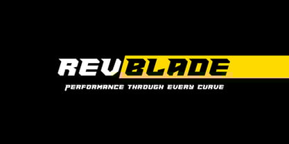 Rev Blade Font Poster 5