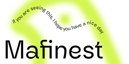 Mafinest Font Poster 1