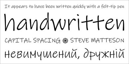 Ink Free Font Poster 3