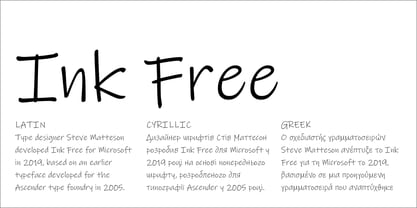 Ink Free Font Poster 4
