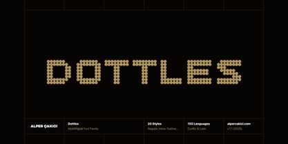 Dottles Font Poster 1