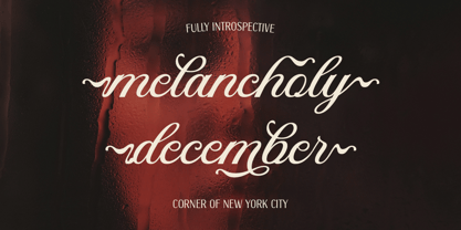 DT Maroon Champagne Font Poster 3