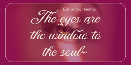 DT Maroon Champagne Font Poster 2