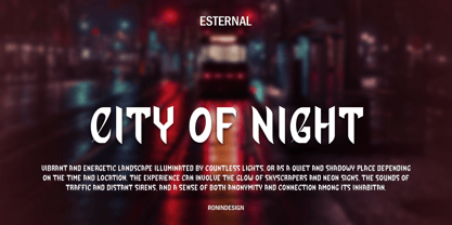 Esternal Font Poster 3