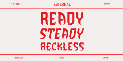Esternal Font Poster 5