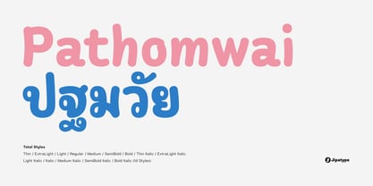 Pathomwai Font Poster 1