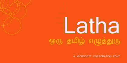 Latha Font Poster 1