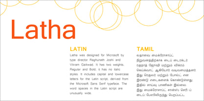 Latha Font Poster 4