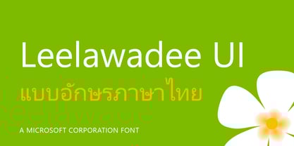 Leelawadee UI Font Poster 1