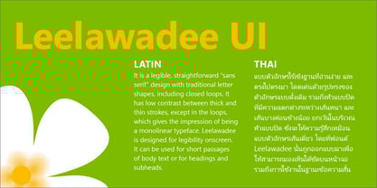 Leelawadee UI Font Poster 4