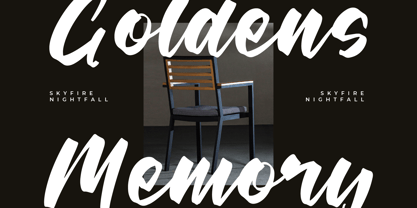 Skyfire Nightfall Font Poster 4