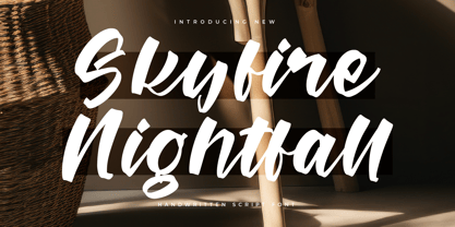 Skyfire Nightfall Font Poster 1