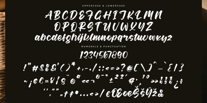 Skyfire Nightfall Font Poster 7