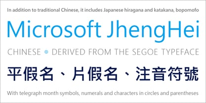 Microsoft JhengHei TC Font Poster 3