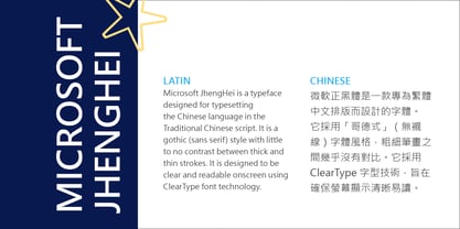 Microsoft JhengHei TC Font Poster 4