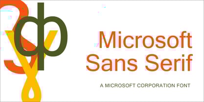 Microsoft Sans Serif Font Poster 1