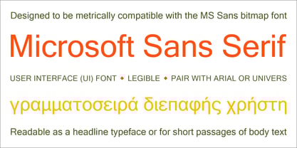 Microsoft Sans Serif Font Poster 3