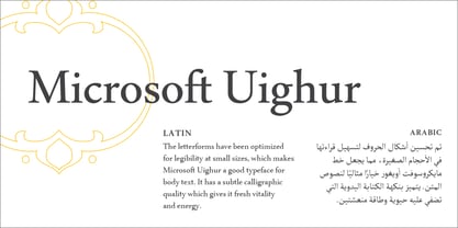 Microsoft Uighur Font Poster 4