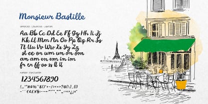 Monsieur Bastille Font Poster 6