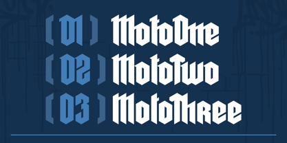 Moto Font Poster 3