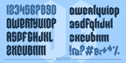 Moto Font Poster 6