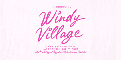 Windy Village Font Poster 1