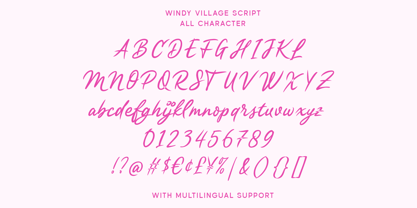 Windy Village Font Poster 5