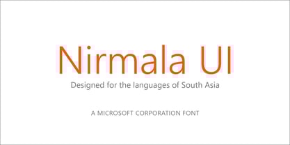 Nirmala UI Font Poster 1
