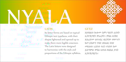 Nyala Font Poster 4