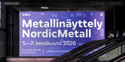 TT Severs Font Poster 9