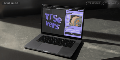 TT Severs Font Poster 6