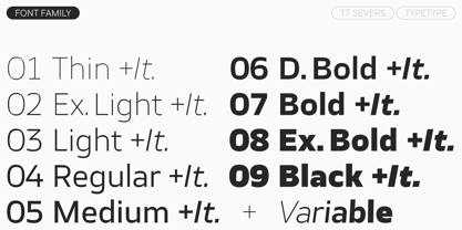 TT Severs Font Poster 4